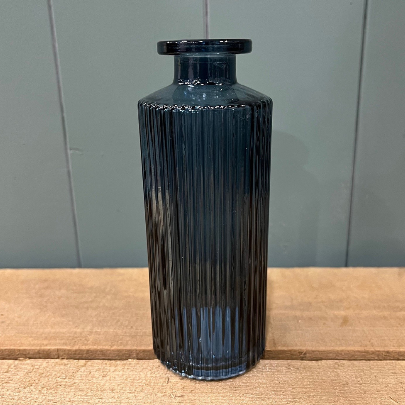 Blue Tall Glass Bottle