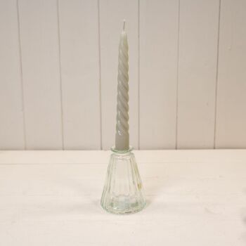 Clear Glass Conical Bottle