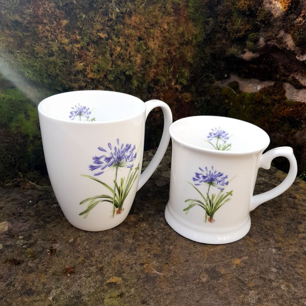 Bone China Agapanthus Mug