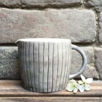 Painted Scratch Striped Jug