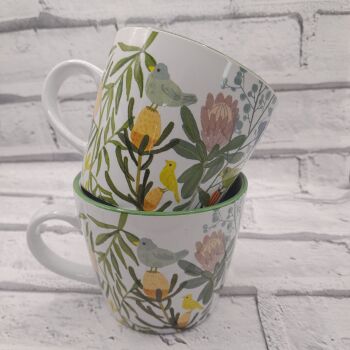 Bird & Floral Mug