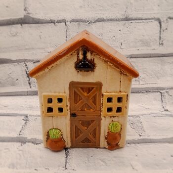 Ceramic Tealight Shed - Stable Door