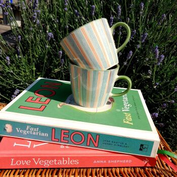 Blue Stripey Mug