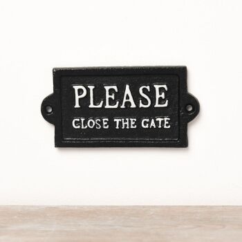 Close the Gate Sign