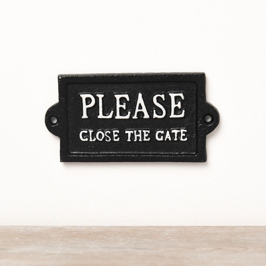 Close the Gate Sign