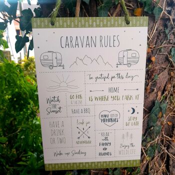 Caravan Rules Sign