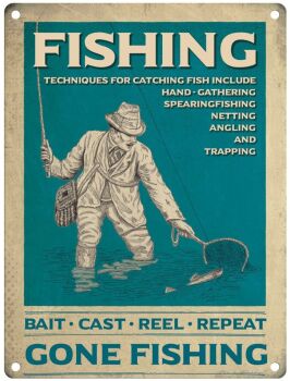 Fish Metal Sign