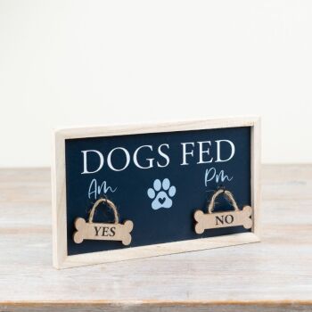 Dog's Fed Sign