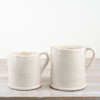 Cream Crackled Glaze Jug
