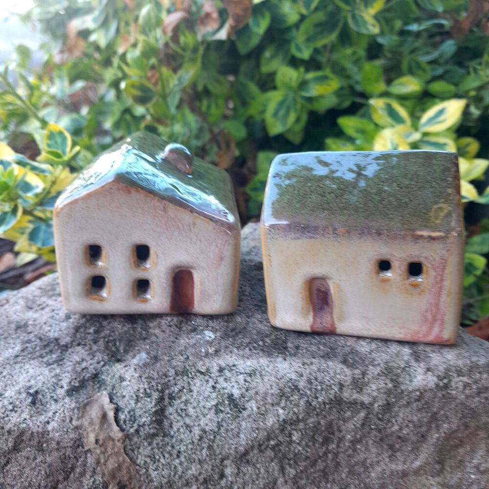 LED Green Roofed House