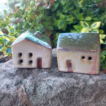 LED Green Roofed House
