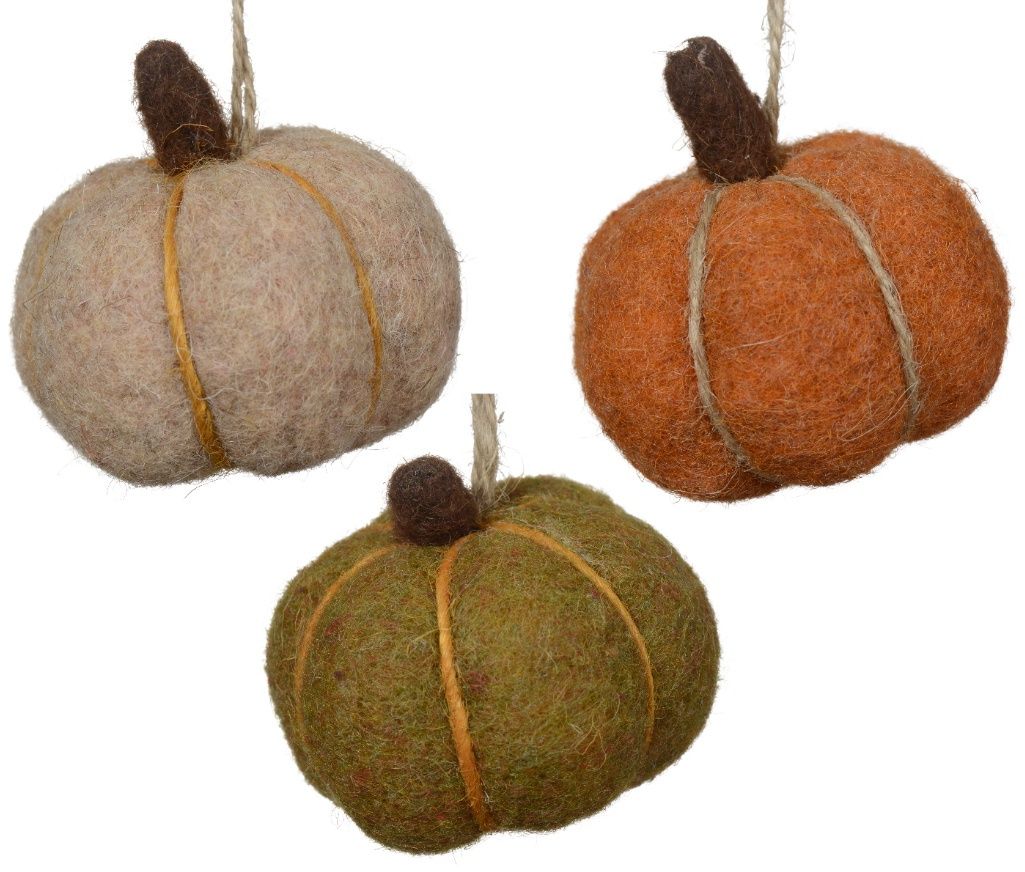 Felt Pumpkins