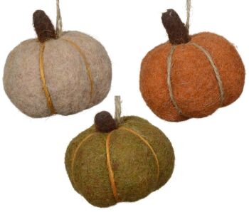 Felt Pumpkins