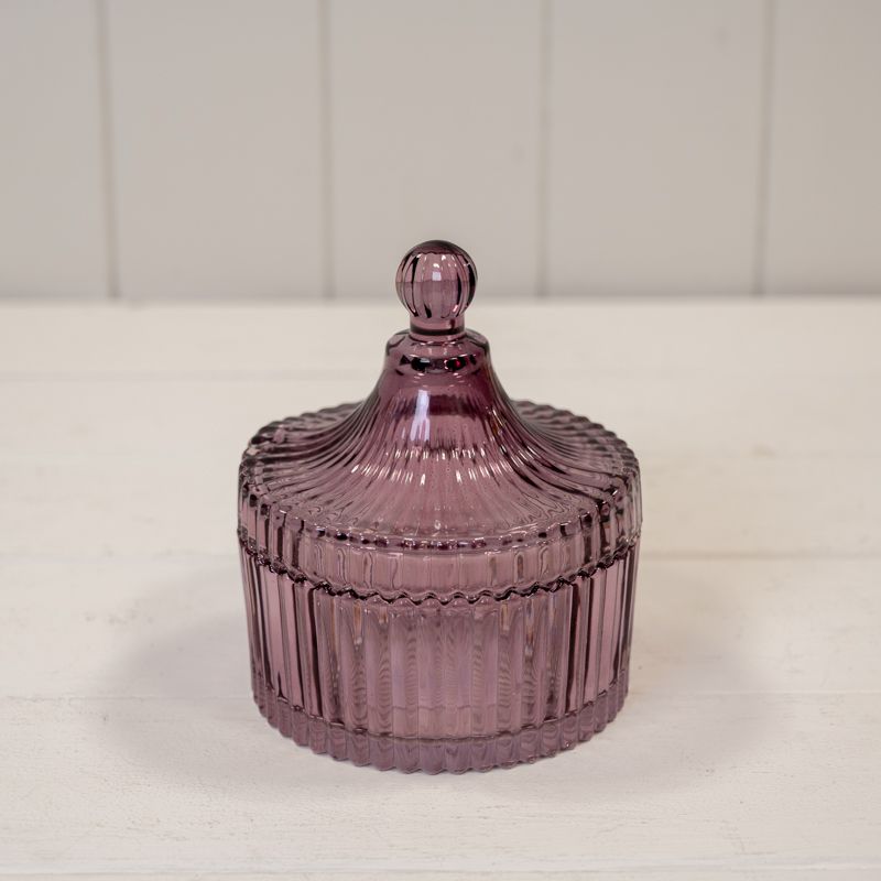 Amethyst Glass Decorative Jar