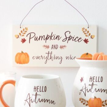 Pumpkin Spice Hanging Sign
