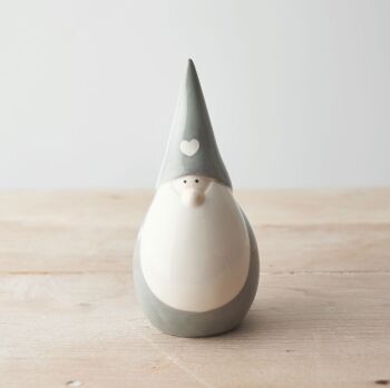 Grey & White Heart Gonk