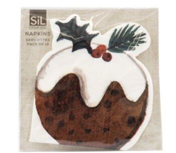 Christmas Pudding Napkins