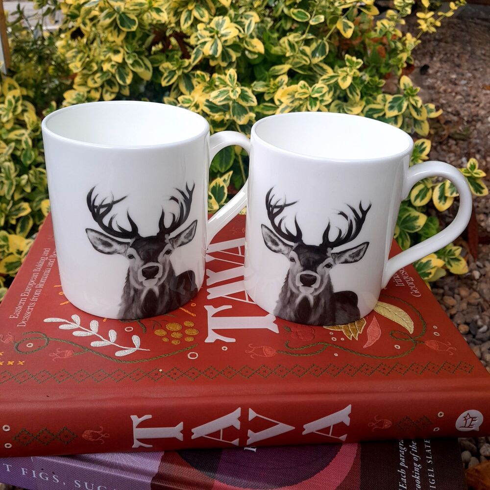 Bone China Stag Mug