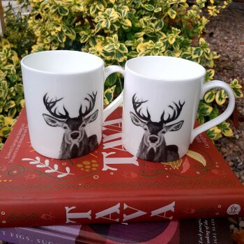 Bone China Stag Mug