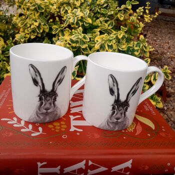 Bone China Hare Mug