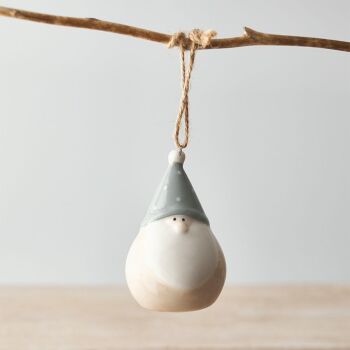 Plump Beige Ceramic Gonk Hanger