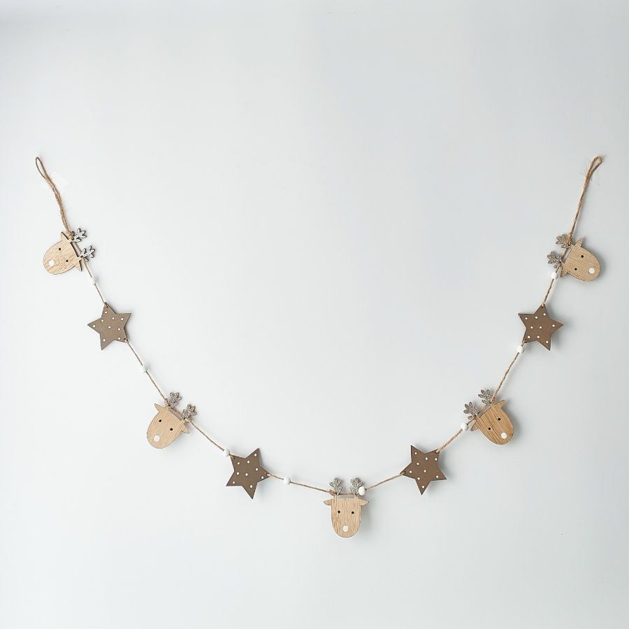 Reindeer & Stars Garland