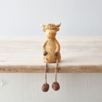 Highland Cow Shelf Sitter