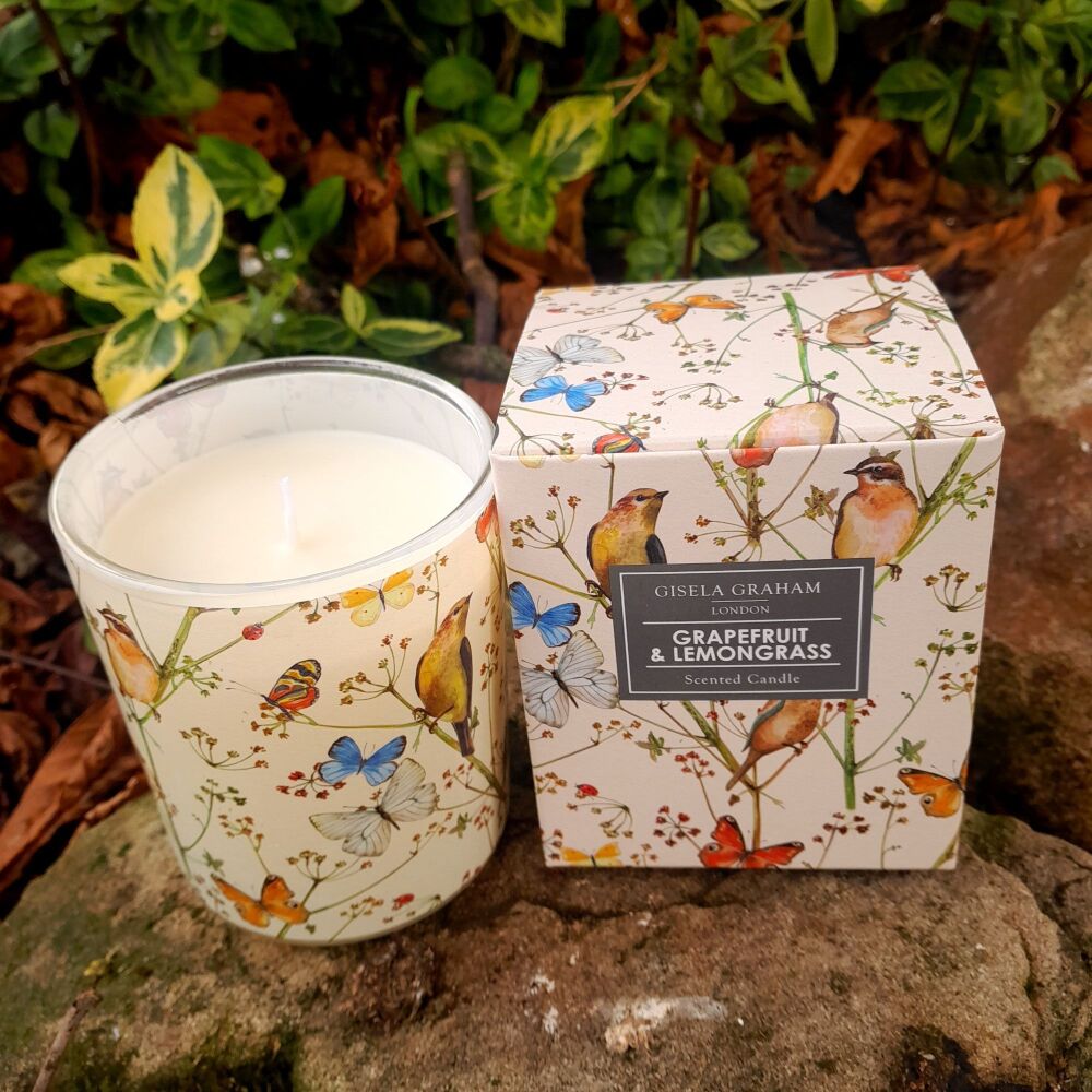 Grapefruit & Lemongrass Scented Candle