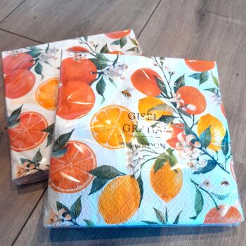 Oranges & Lemons Paper Napkins