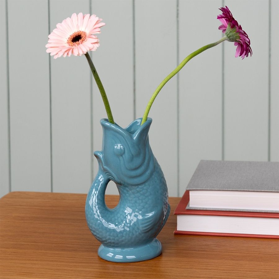 Blue Fish Vase