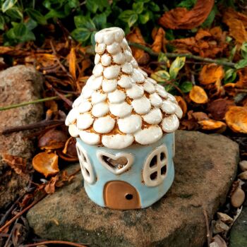 Ceramic Tealight House Round