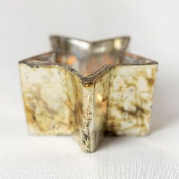 Starry Night Metallic Tealight Holder