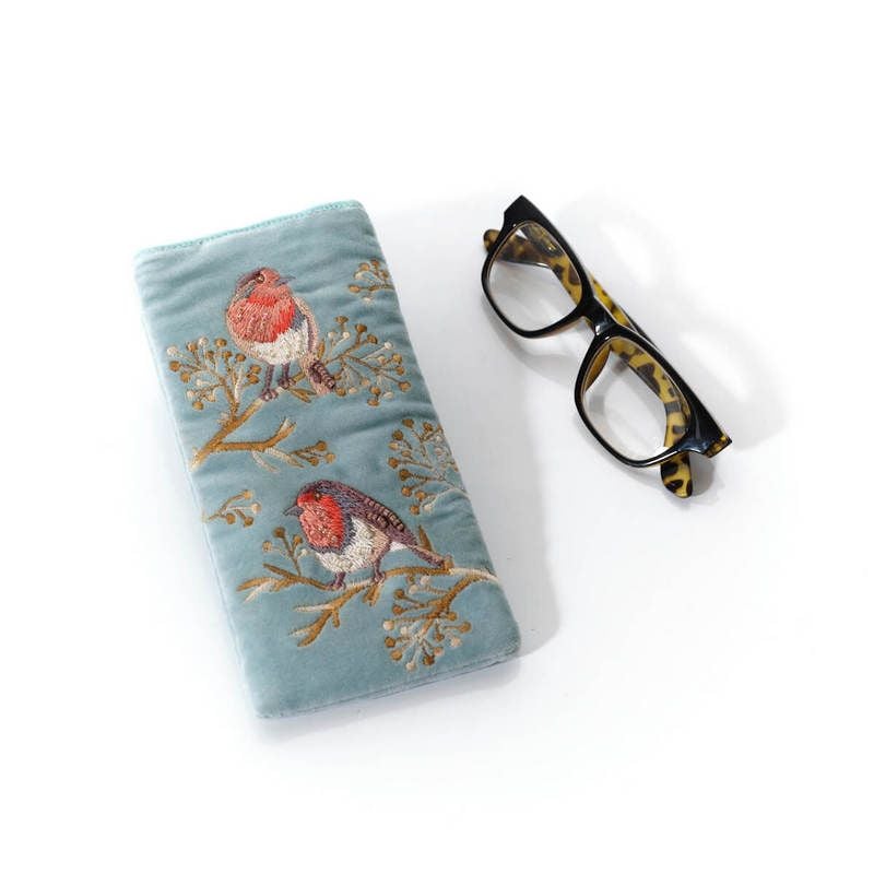Robin Velvet Glasses Case