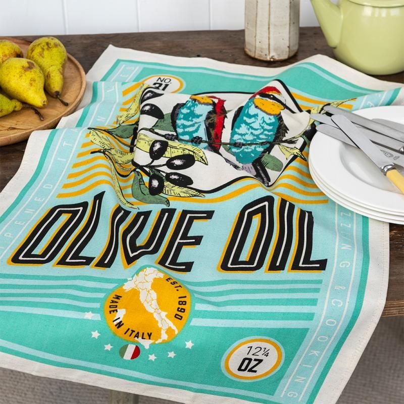 Olive Oil Tea Towel