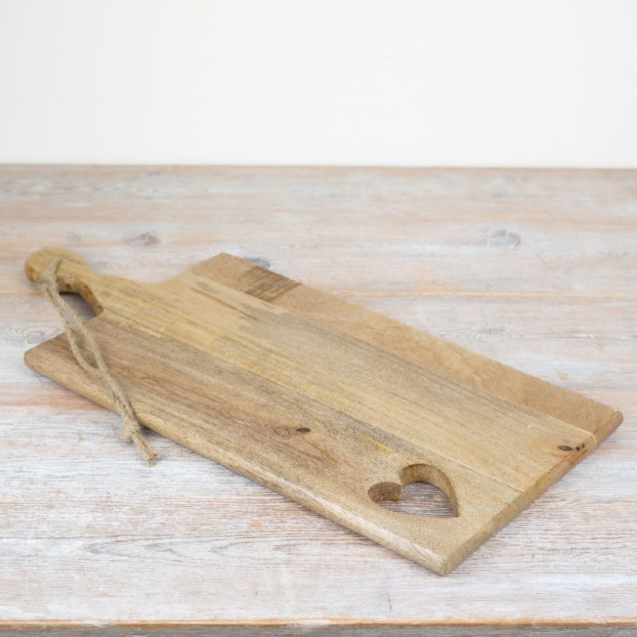 Wooden Heart Chopping Board