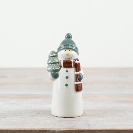 Sage Green Snowman