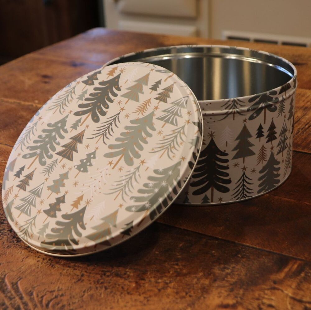 Green Trees Cake Tin