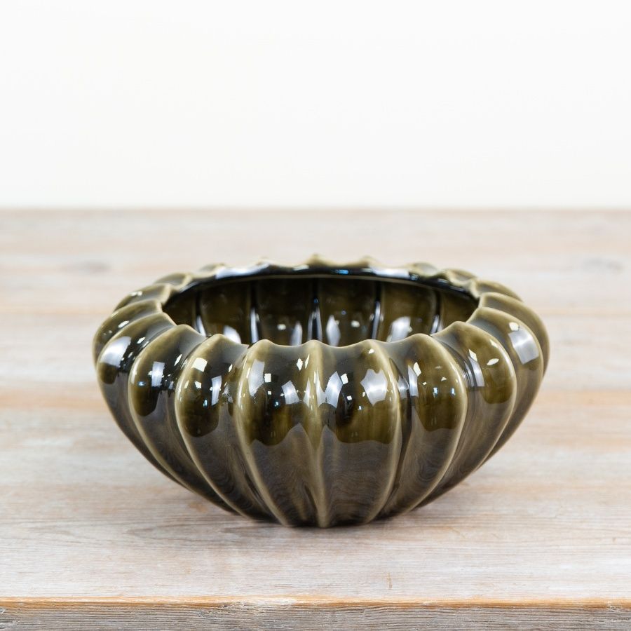 Olive Pod Bowl Vase