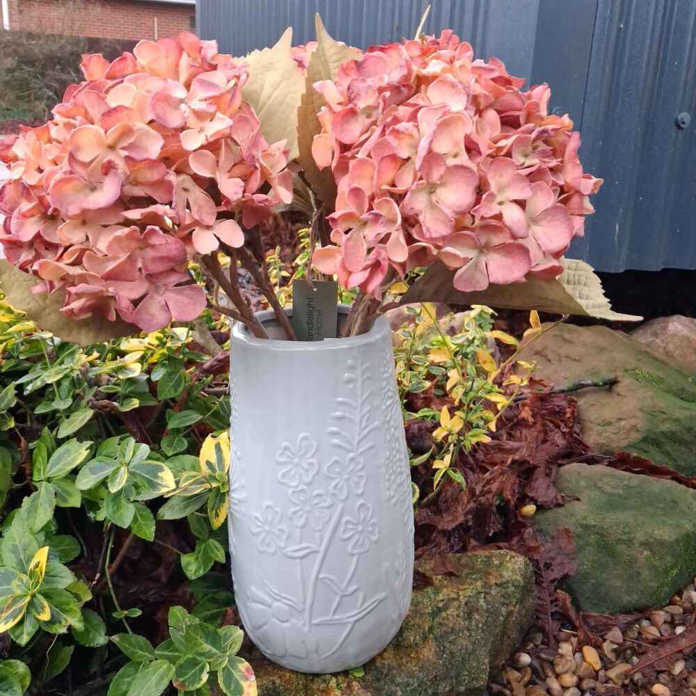 Meadow Sweet Grey Vase