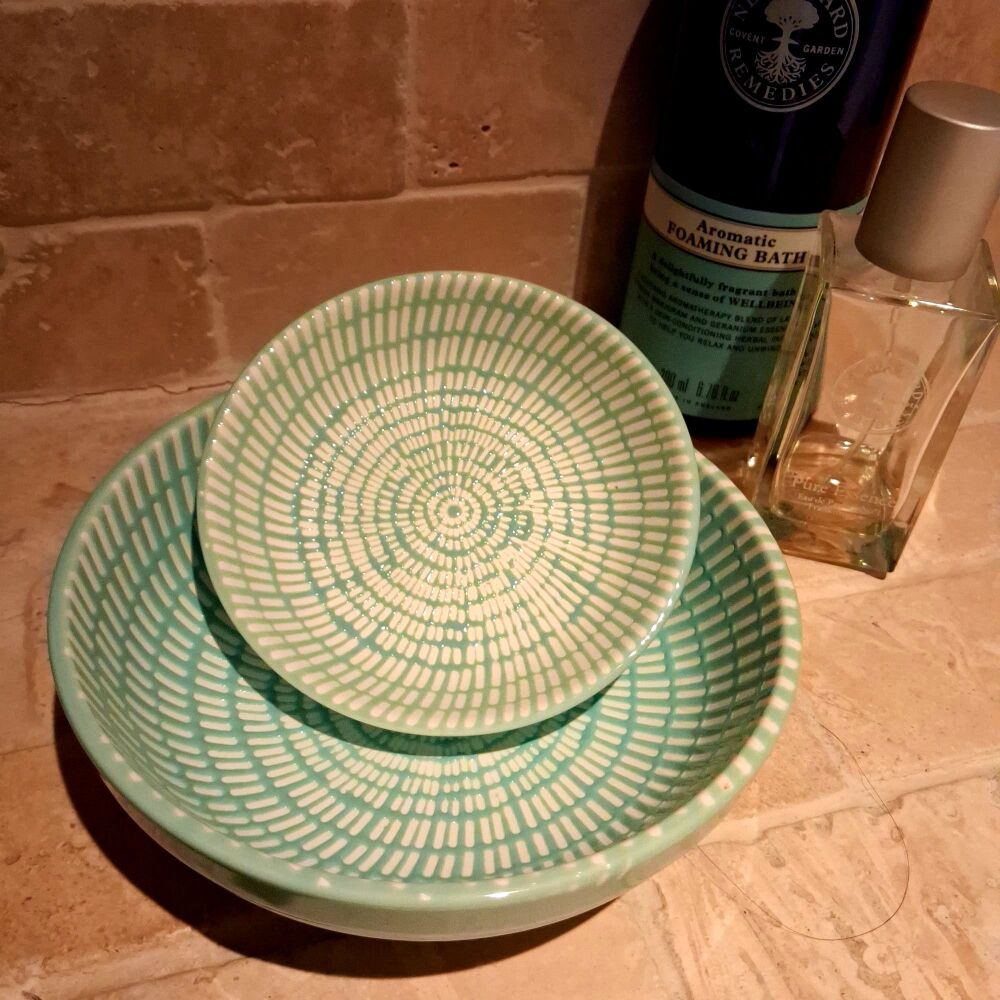 Turquoise Trinket Dishes