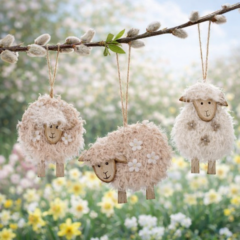Fluffy Sheep Hangers