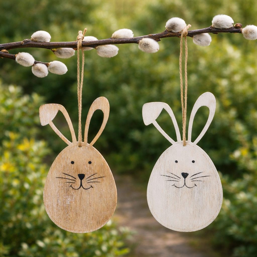 Wooden Hanging Bunny