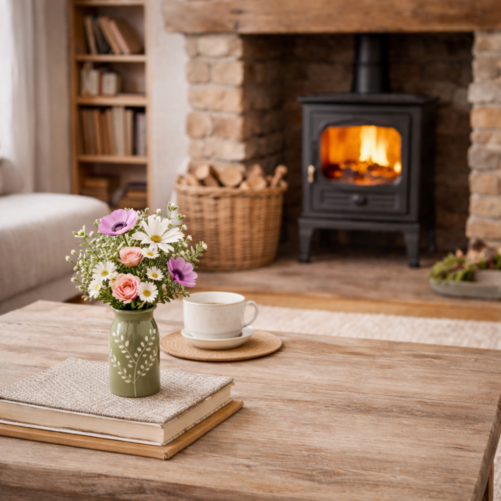 Green Embossed Bottle Vase Small