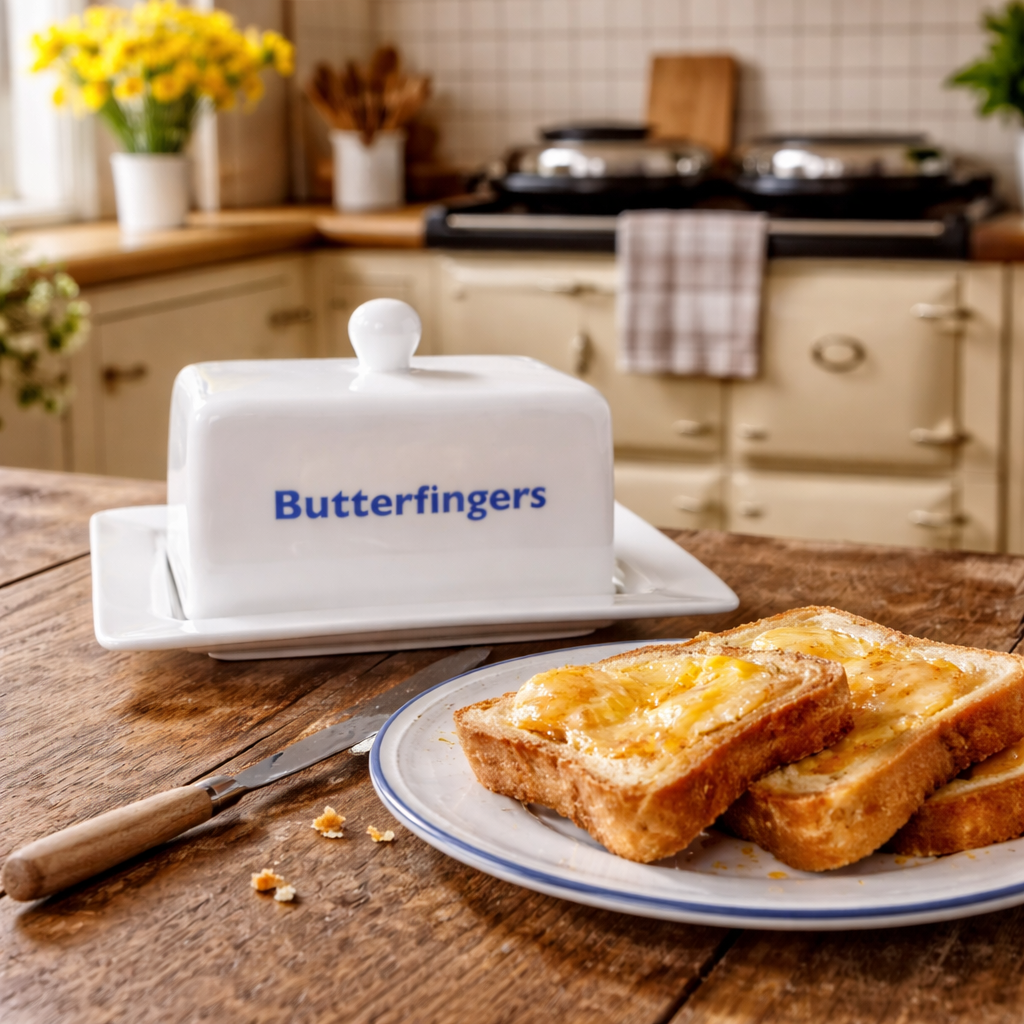 Butterfingers Butter Dish
