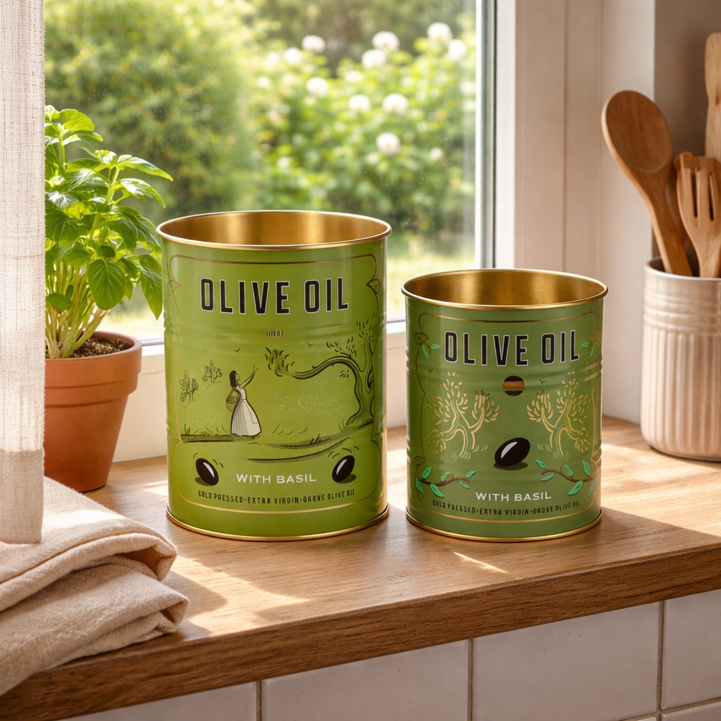 Olive Oil Storage Tins