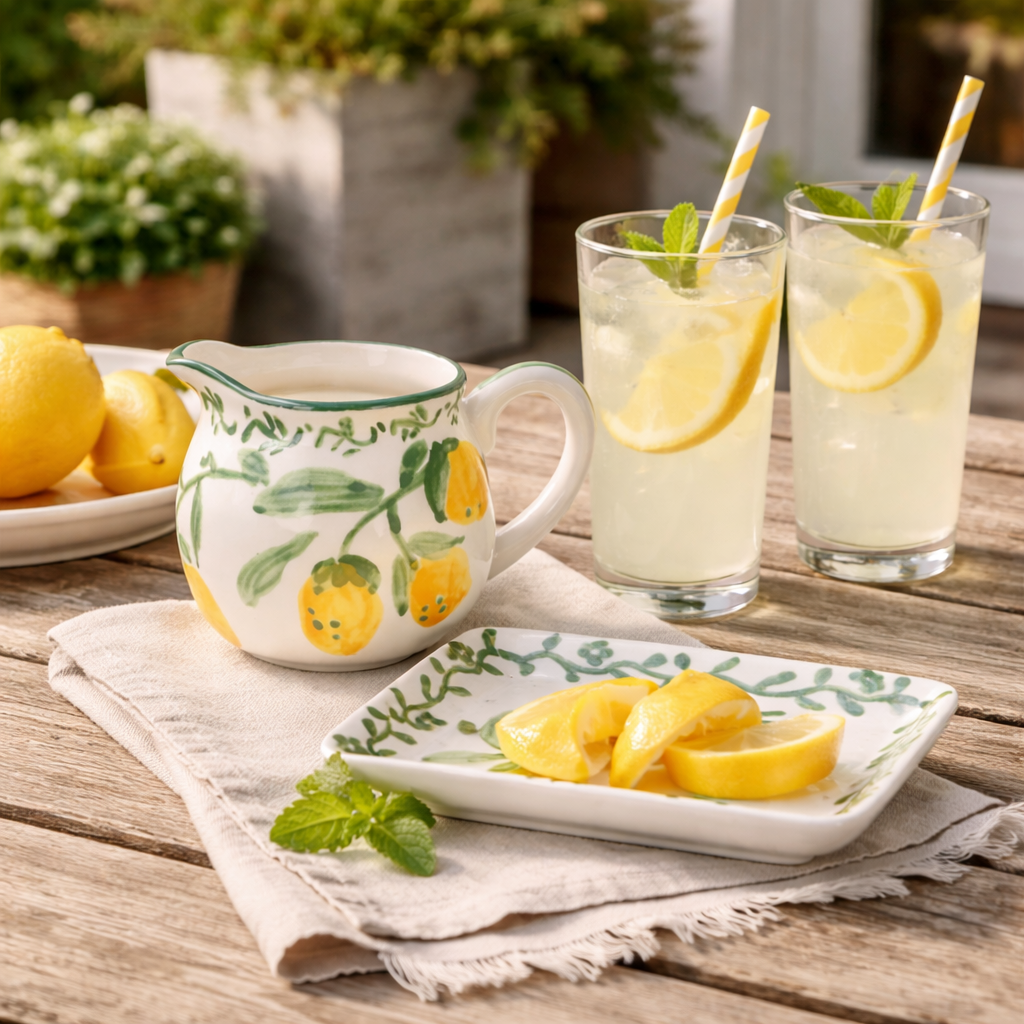 Lemon Jug & Plate
