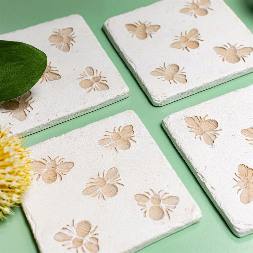Bee Imprint Coasters