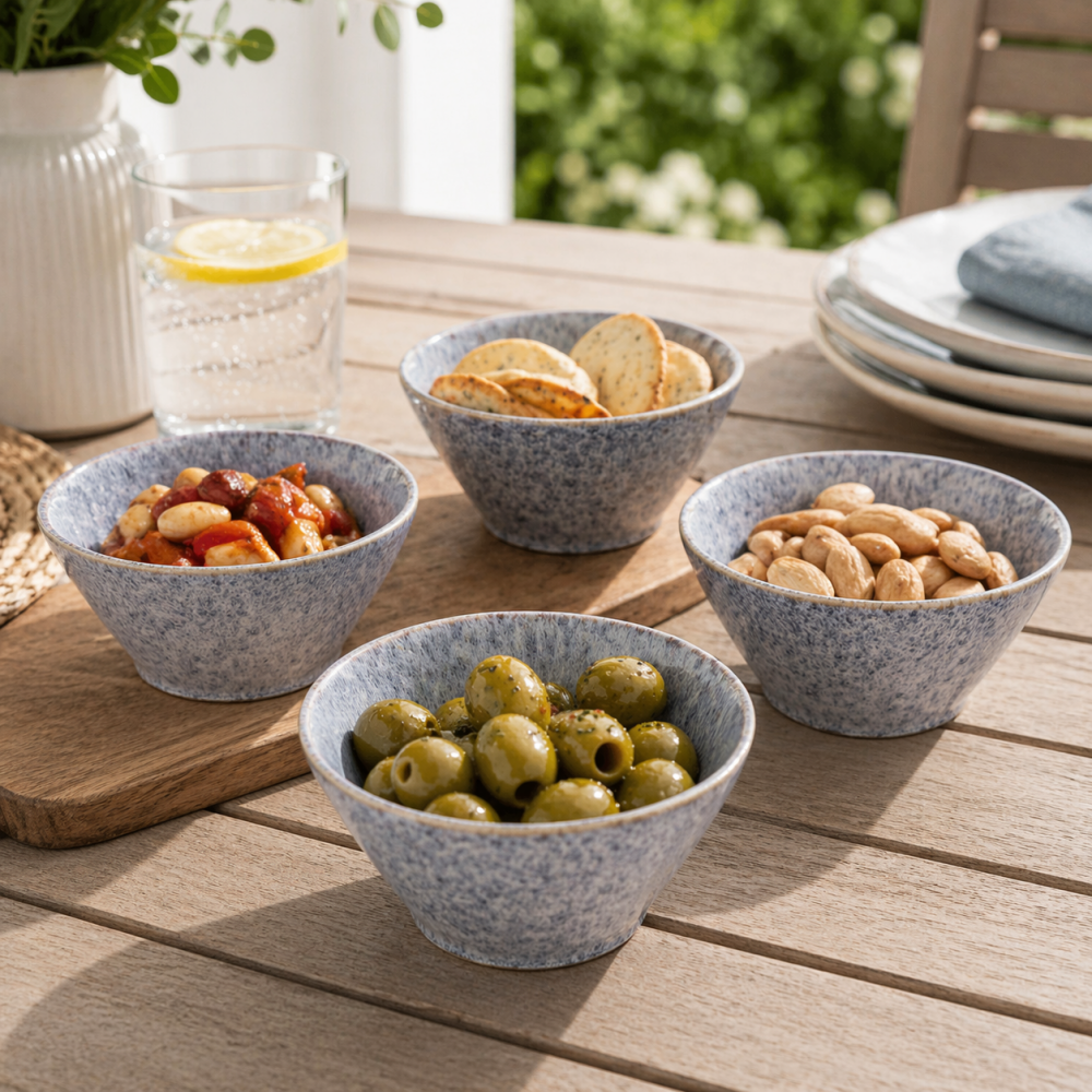 Blue Speckled Bowls