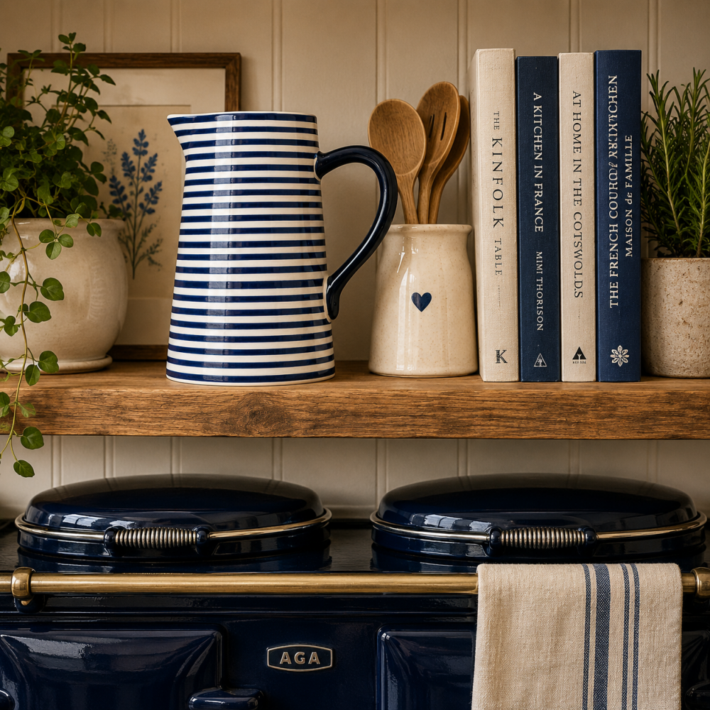 Blue Striped Jug
