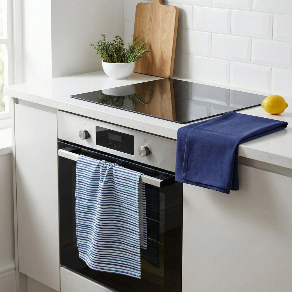 Blue Striped Tea Towels